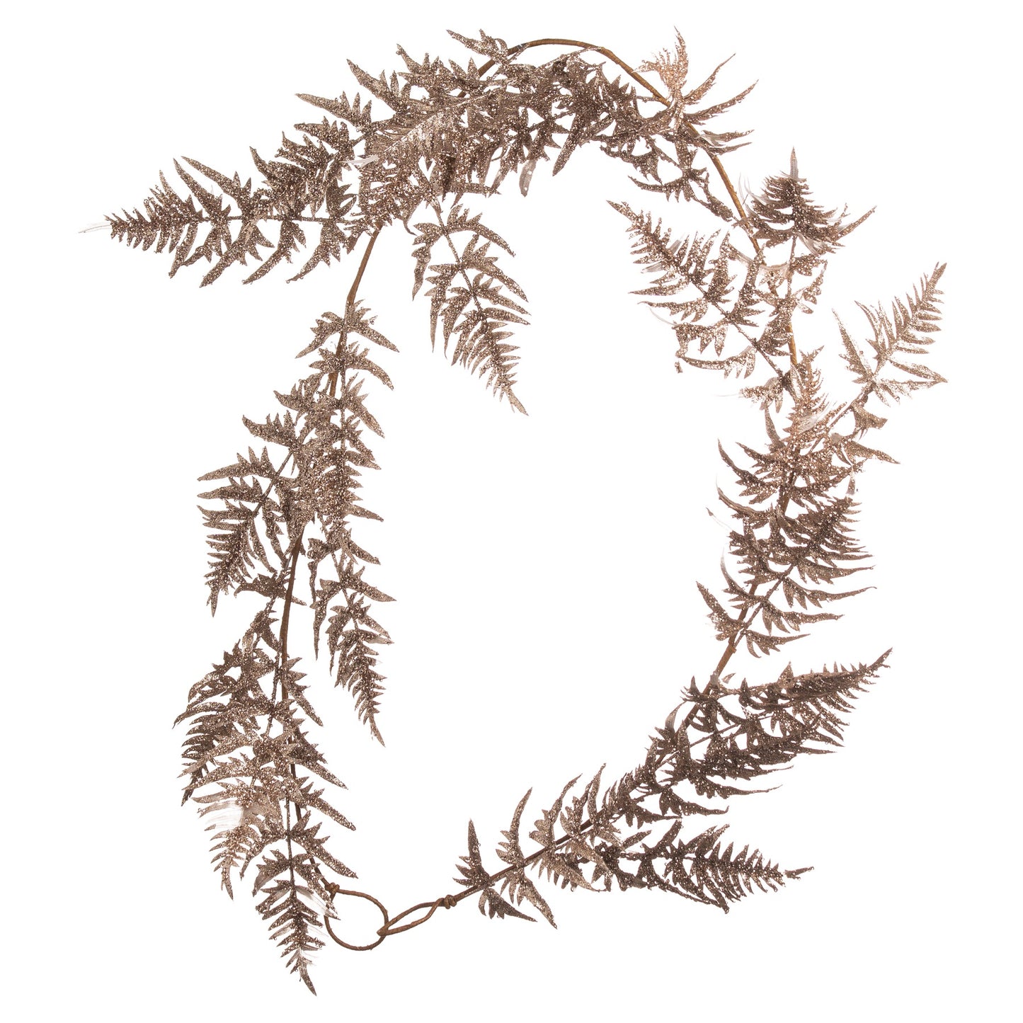 Antique Bronze Faux Fern Decorative Garland