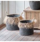 Basso Set of 2 Black Baskets