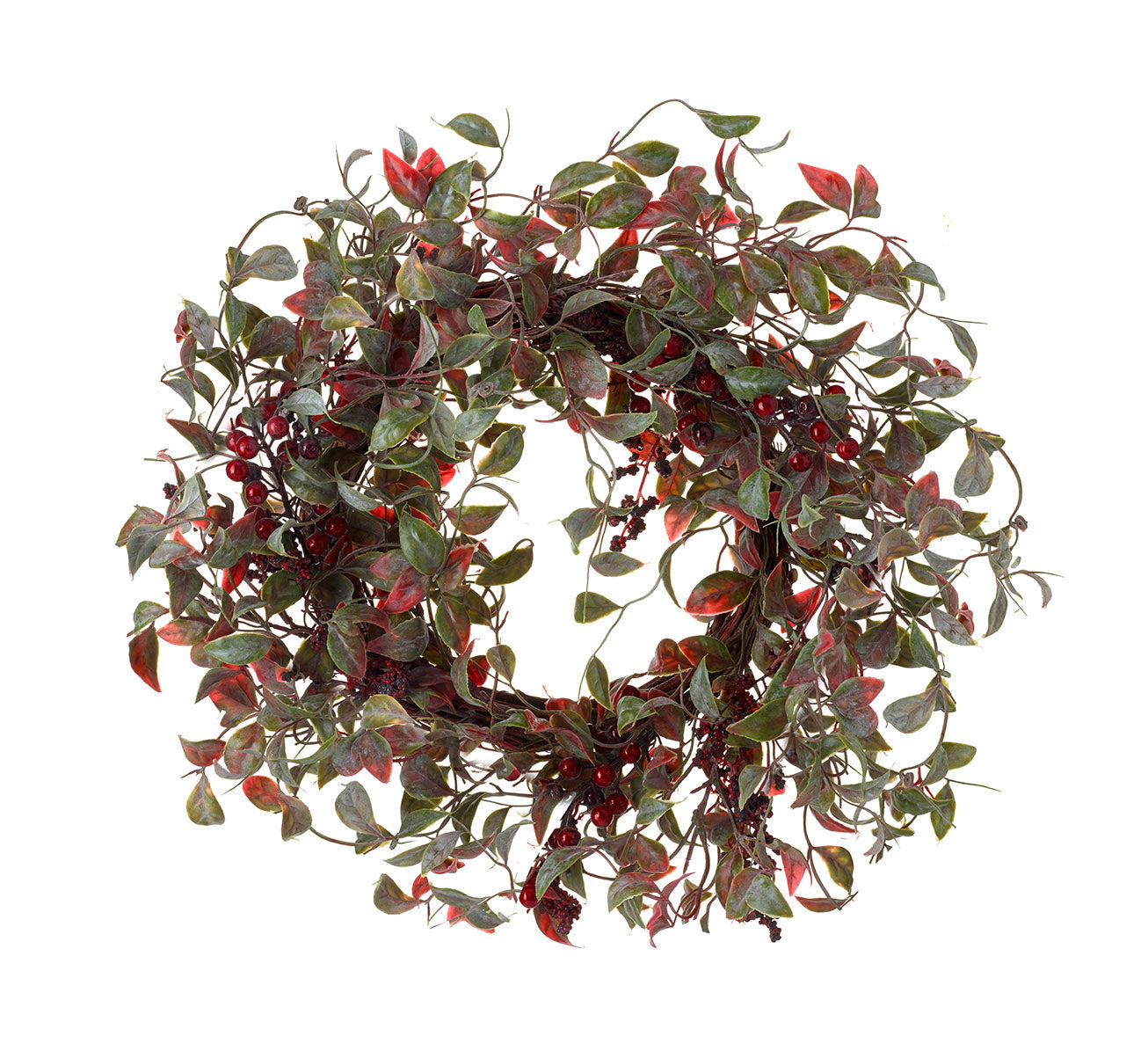 Christmas Wreath Leaves With Berries