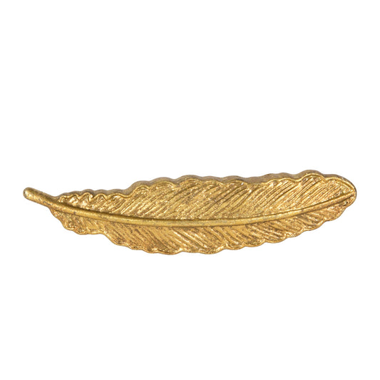 Gold Feather Door/Drawer Knob