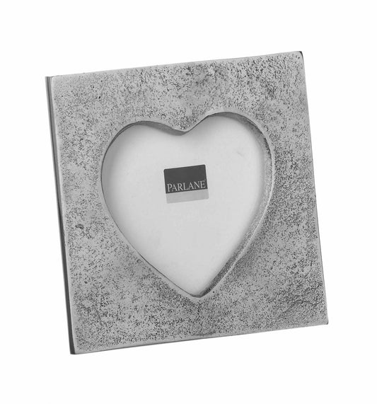 Medium Silver Heart Photo Frame