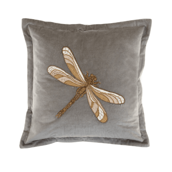 Aria Grey Dragonfly Voyage Maison Cushion